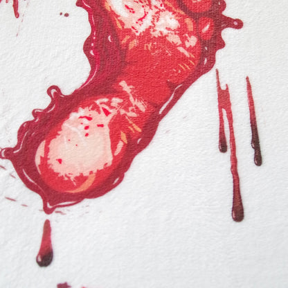 Anti-Slip Bloody Footprints Bath Mat 3