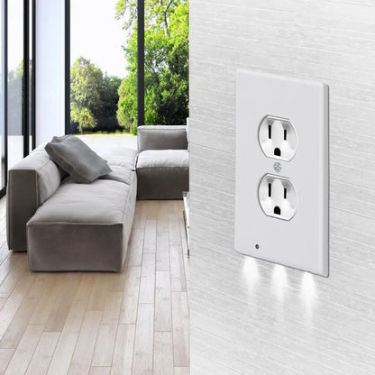 Outlet Wall Plate With Led Night Lights-No Batteries Or Wires 4