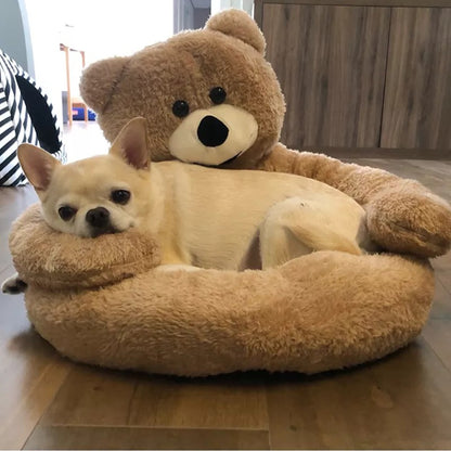 Cute Bear Hug Pet Bed 4