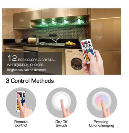 Colour-changing remote-controlled LED wireless 3