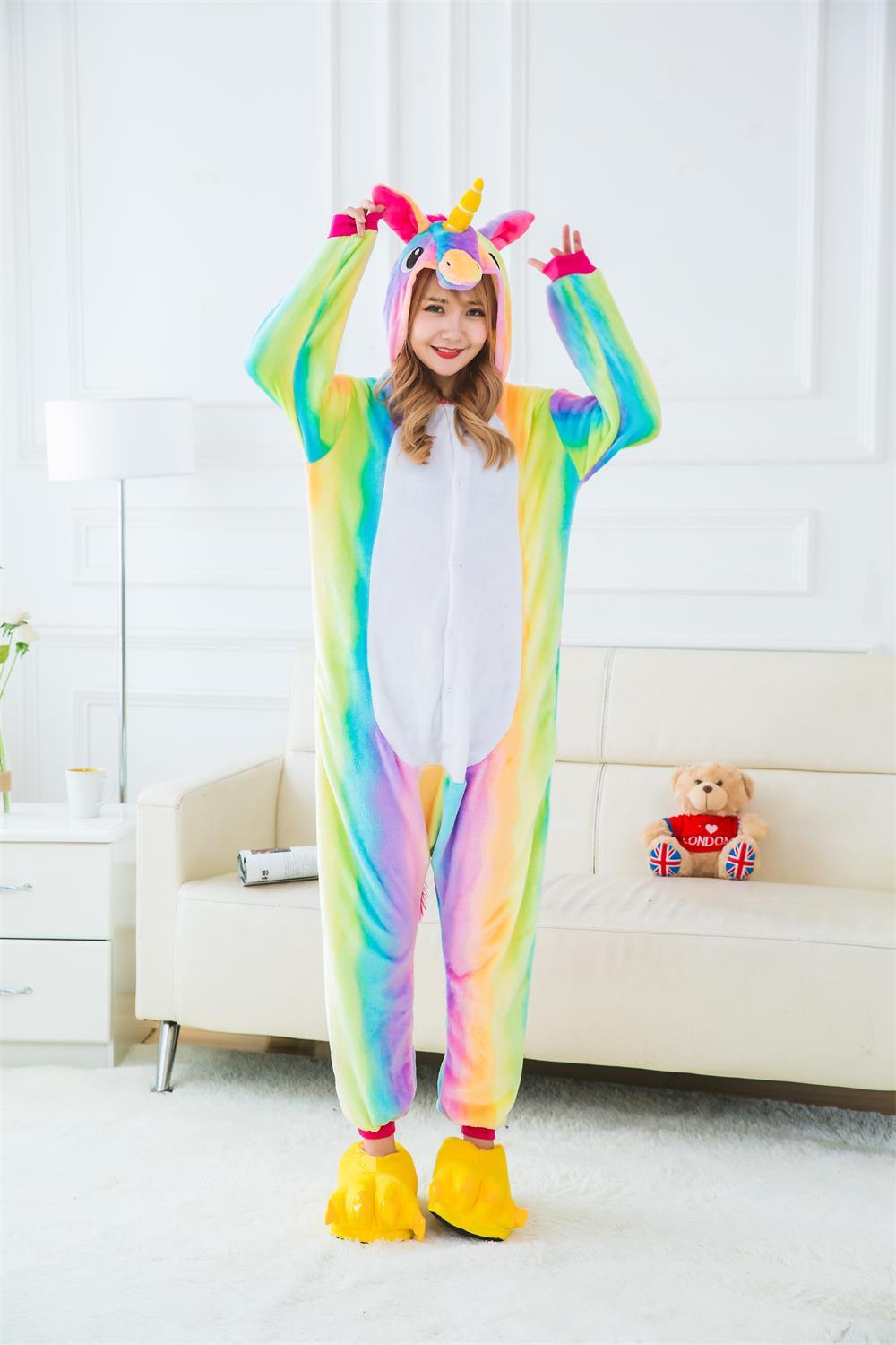 MAGICAL STARRY PURPLE & RAINBOW COLOR UNICORN ONESIE 3