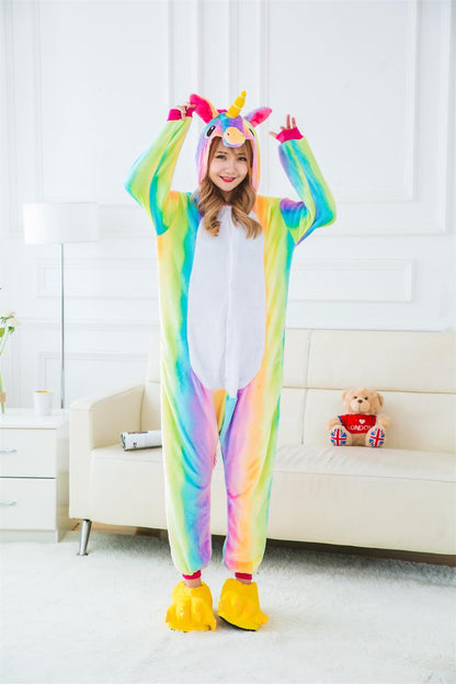 MAGICAL STARRY PURPLE & RAINBOW COLOR UNICORN ONESIE 3