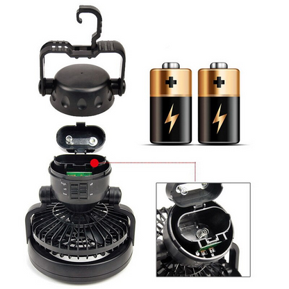 Tent Led and Fan 4
