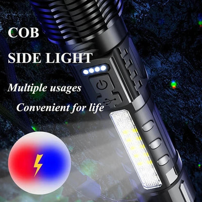 High Power Tactical Led  Emergency Warnings Flashlight Light 4