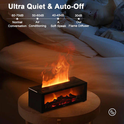 Flame Aroma Humidifier – Essential Oil Diffuseur & Night Light 4