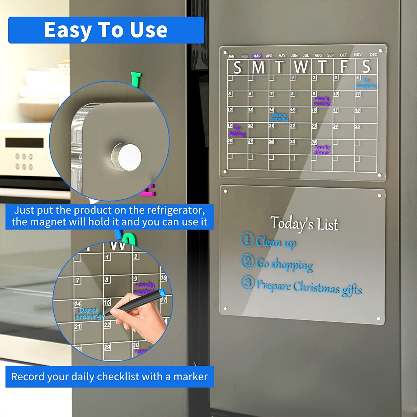 Magnetic Fridge Calendar 4