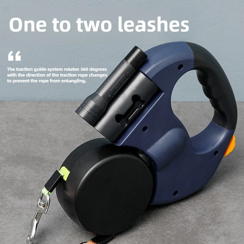 ? LED Dual-Control Retractable Dog Leash ￼ 4