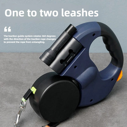 ? LED Dual-Control Retractable Dog Leash ￼ 4