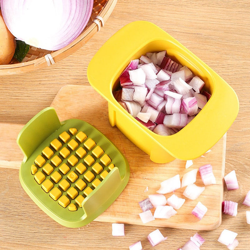 2-in-1 Vegetable Chopper Dicing & Slitting 4