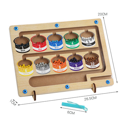 Magnetic Color and Number Maze 4