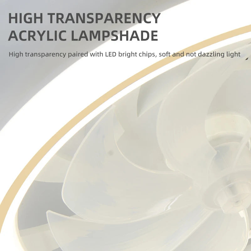 Smart Bladeless LED Fan Light 4