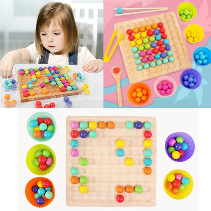 Wooden Board Bead Game 4