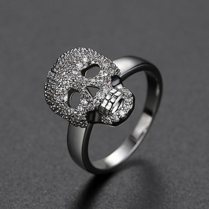CRYSTAL SKULL RING 3