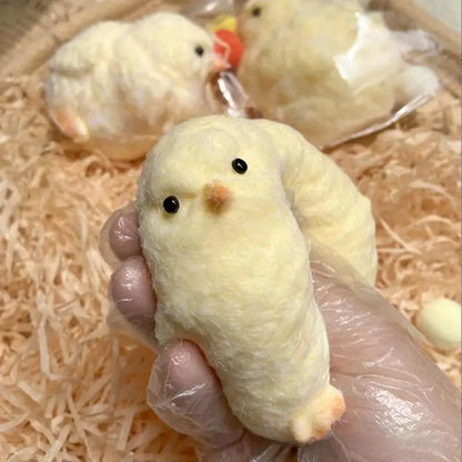 Handmade Ultra Soft Furry Chick Toy 4