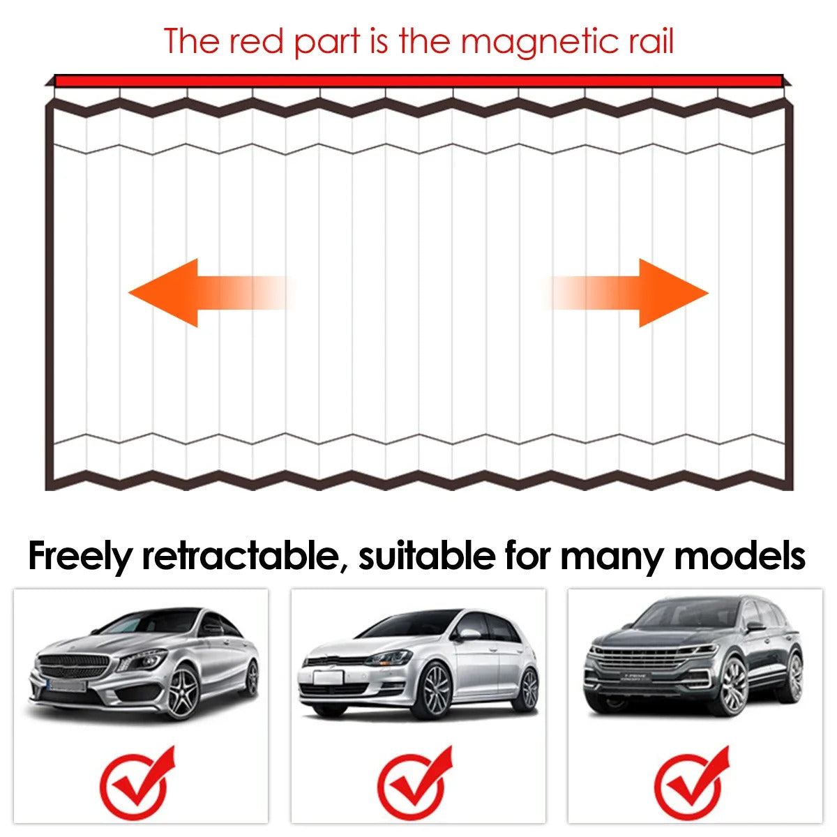 Magnetic Car Sunshade Window Curtain 4
