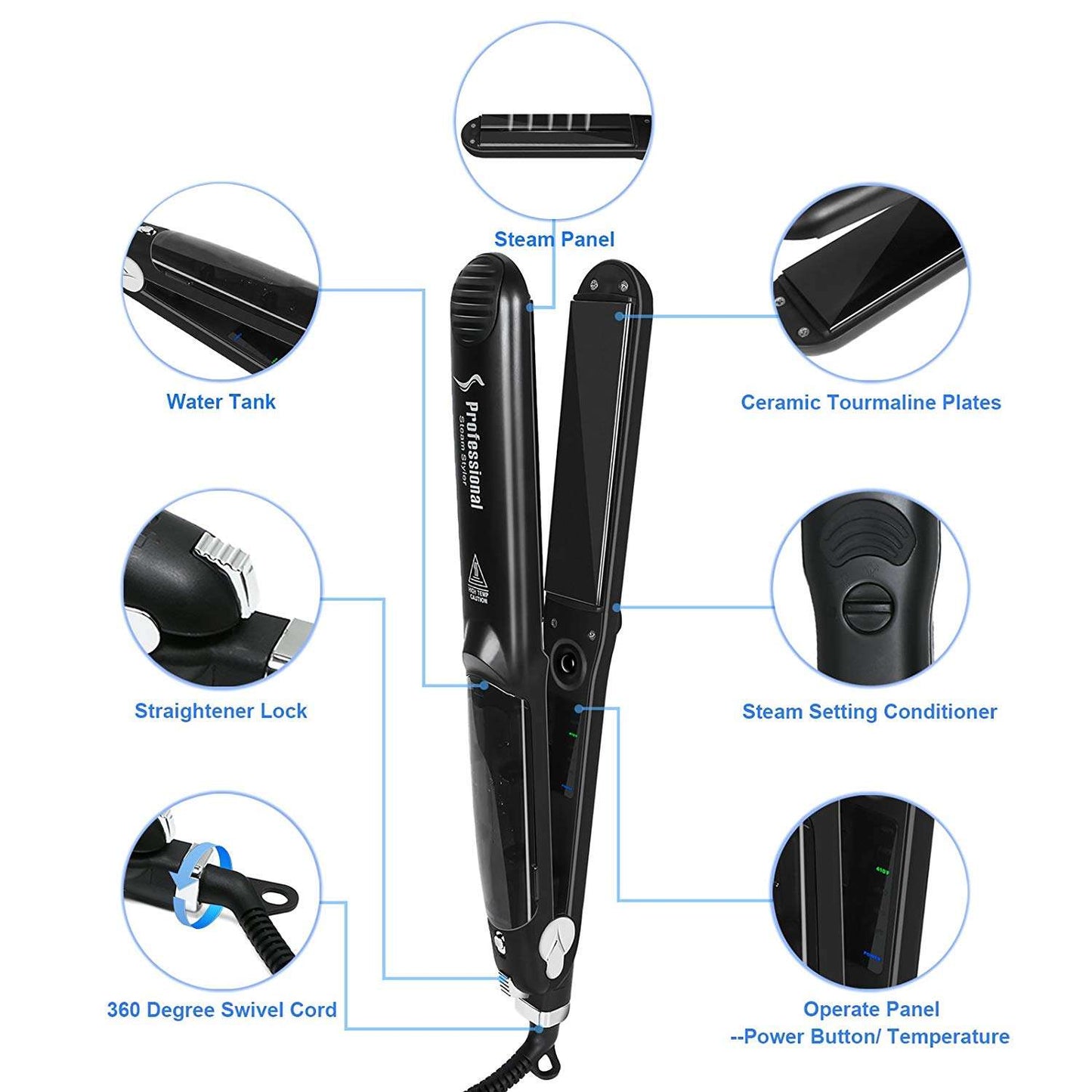 Steam Hair Straightener 4