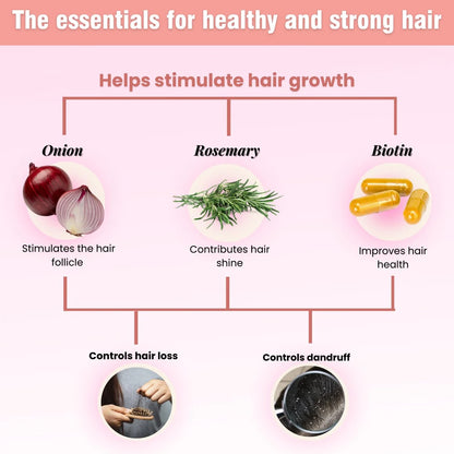 Onion, Biotin and Rosemary Shampoo 4