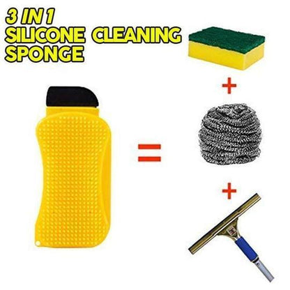 3-in-1 Silicone Cleaning Sponge 4