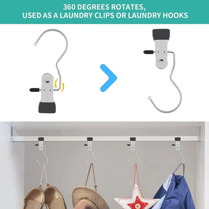 Closet Space Saving Clothes Hanging Clips (10 pcs) 4