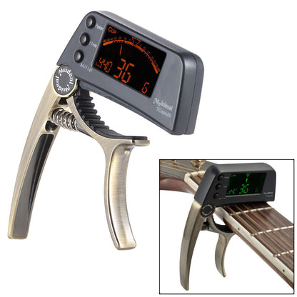 DUAL-USE GUITAR CAPO TUNER WITH LCD DISPLAY 4