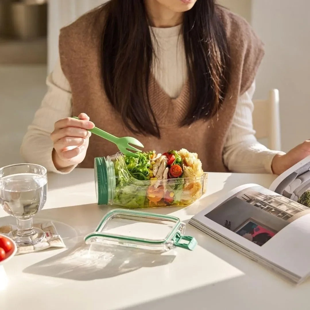 Side-Opening Salad Jar 4