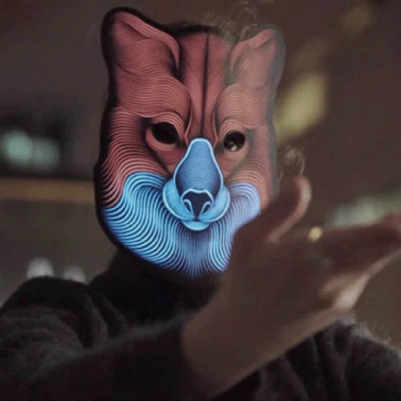 SOUND REACTIVE LED MASK 4
