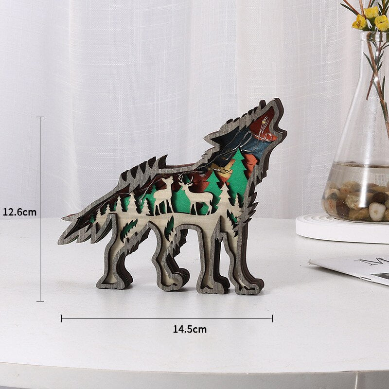 Wooden Animal Ornaments 4