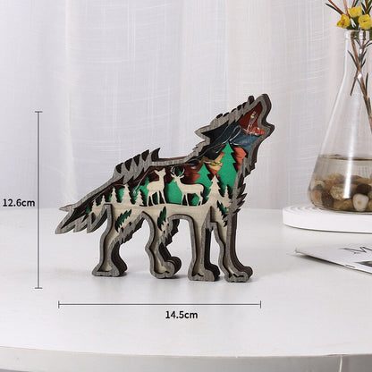 Wooden Animal Ornaments 4