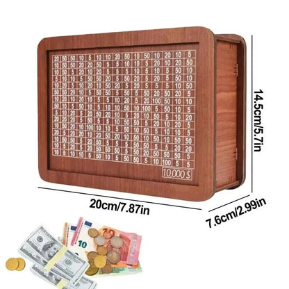 Cash Vault Wooden Savings Box 4