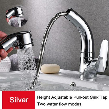 Height Adjustable Pull-out Sink Tap 4