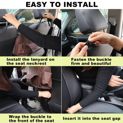 Car Multi Pocket Storage Organizer With Handbag Holder 4