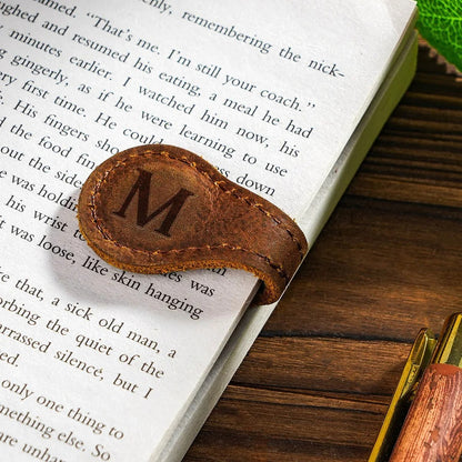 Magnetic Genuine Leather Bookmark 4