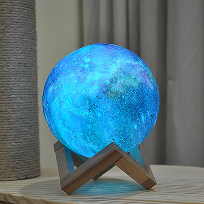 Galaxy Print Moon Lamp 4