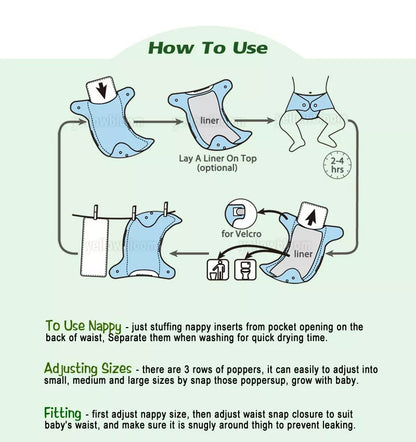 FriendlyNappy Reusable Diaper-4PCS 2