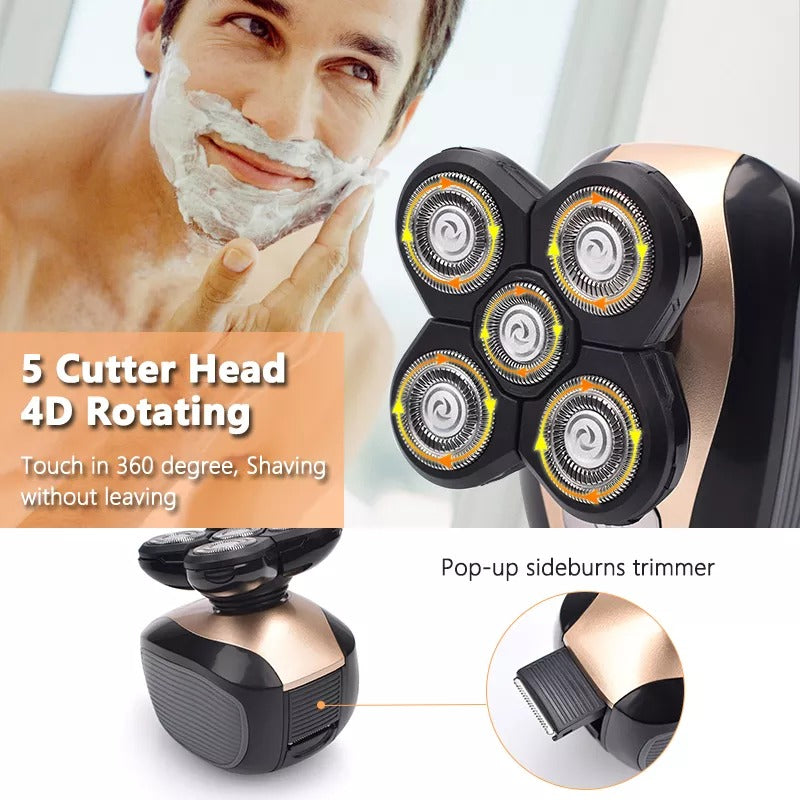 5 In 1 4D Men's Rechargeable Shaver 2