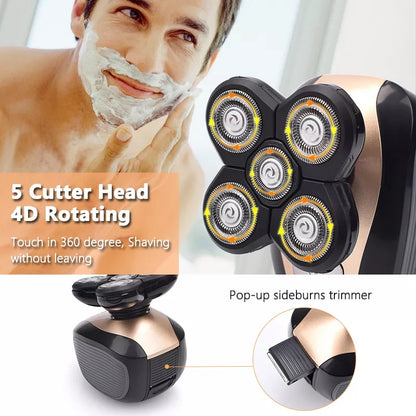 5 In 1 4D Men's Rechargeable Shaver 2