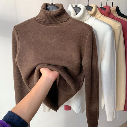 Winter Fleece Thick Knitted Bottoming Shirt 4