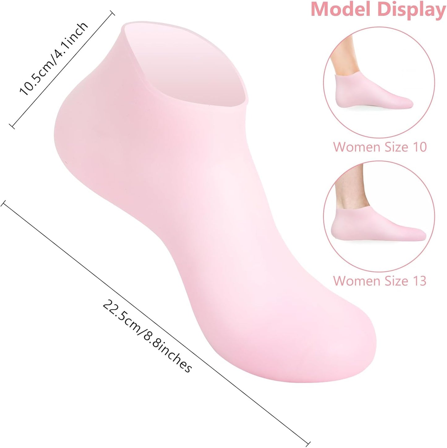 Ultra-Soft Silicone Gel Moisturizing Socks 2