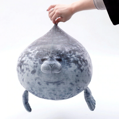 Fluffy Plush Seal Pillow 2