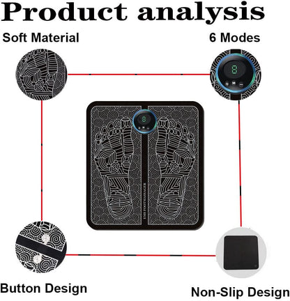EMS Acupoints Stimulator Massage Foot Mat 4