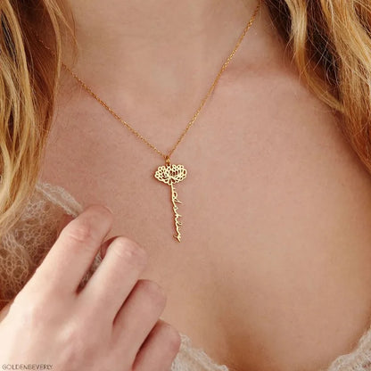 Flower Name Necklace 4