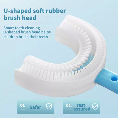 360° Kids U-Shaped Toothbrush -2PCS 4