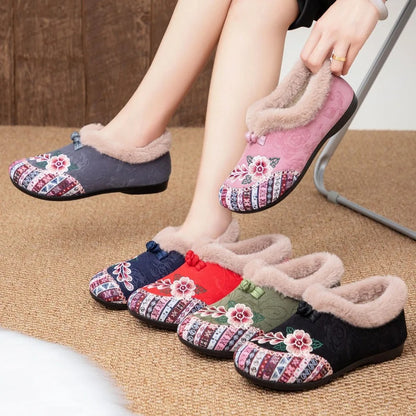 Cozy Embroidered Winter Slippers 4
