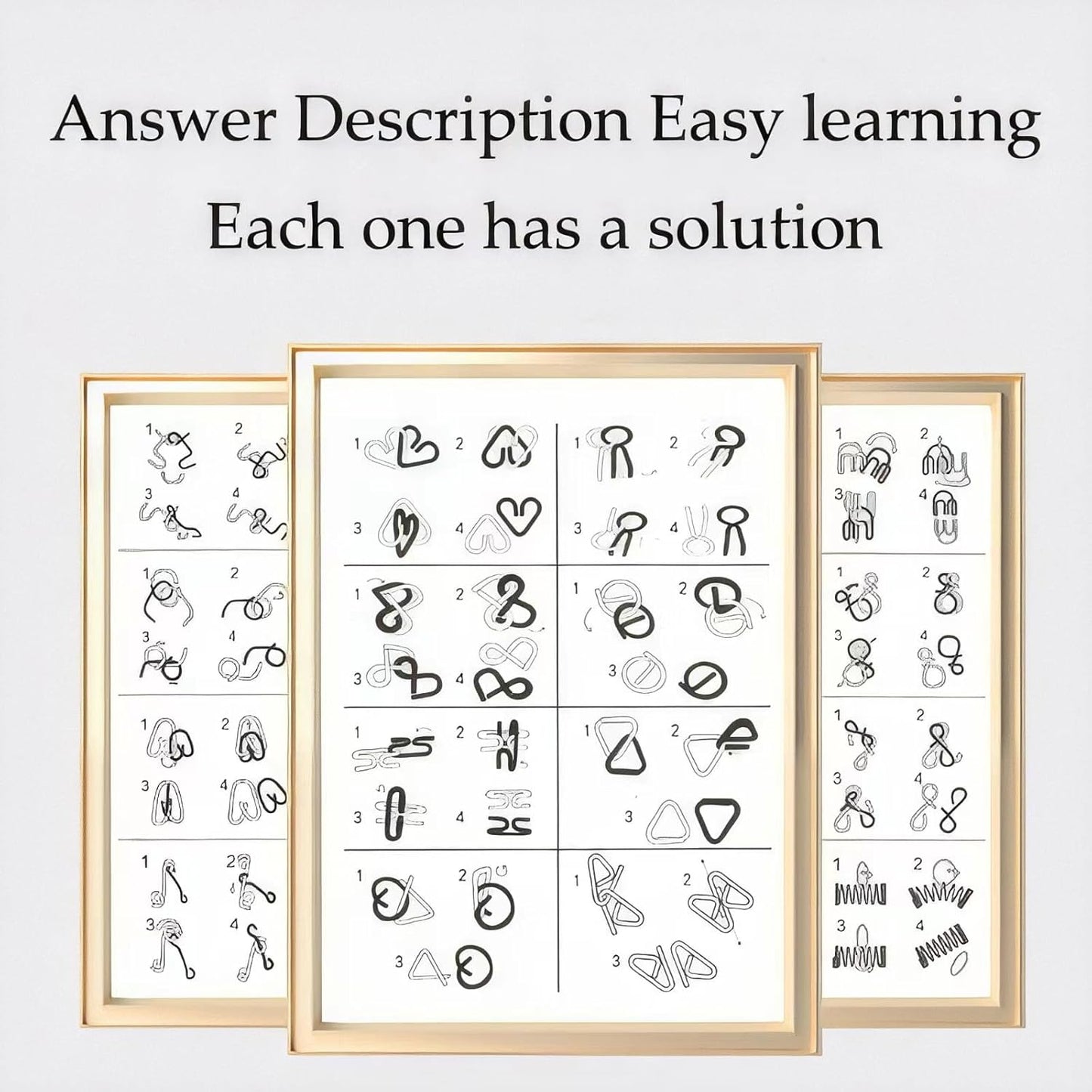 Metal Wire IQ Test Puzzle Toys 4
