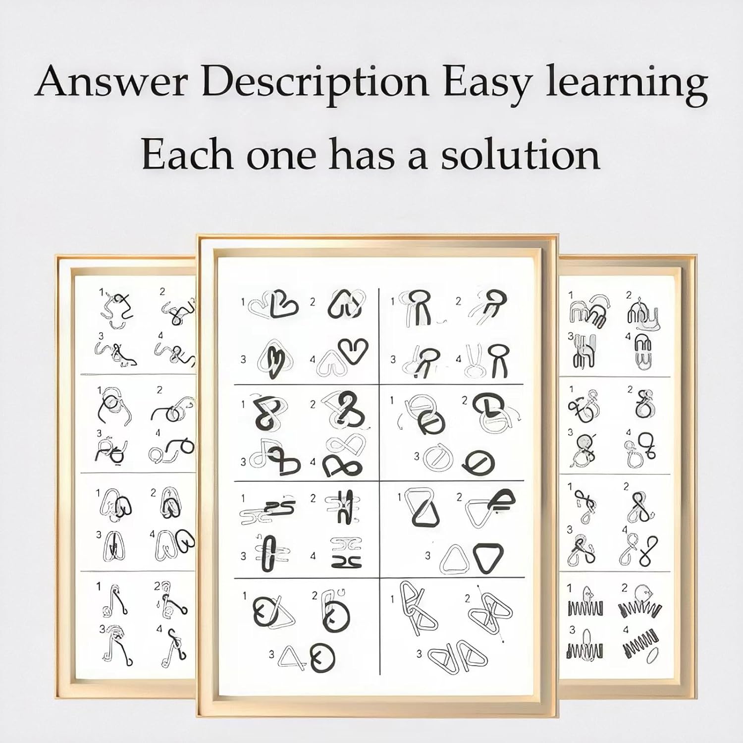 Metal Wire IQ Test Puzzle Toys 4