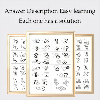 Metal Wire IQ Test Puzzle Toys 4