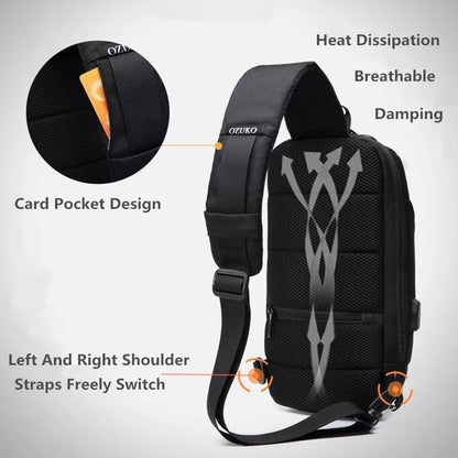 Anti-theft Waterproof Solid Crossbody Bag 4