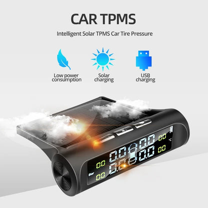 Solar Power Car Tire Pressure Monitoring Tool 4