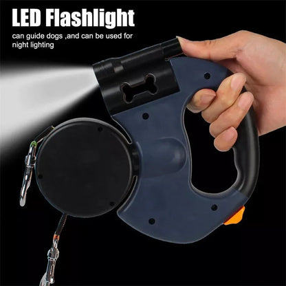 Dual Reflective Retractable 360°  Zero Tangle Dog Leash 4
