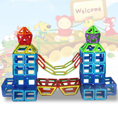 Creative Magnetic Tiles Building 4